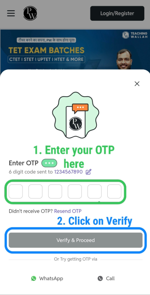 Step 4: Verify OTP